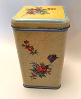 Blechdose ±1950 "Blumen" / Guter Zustand ab Fr. 6.-