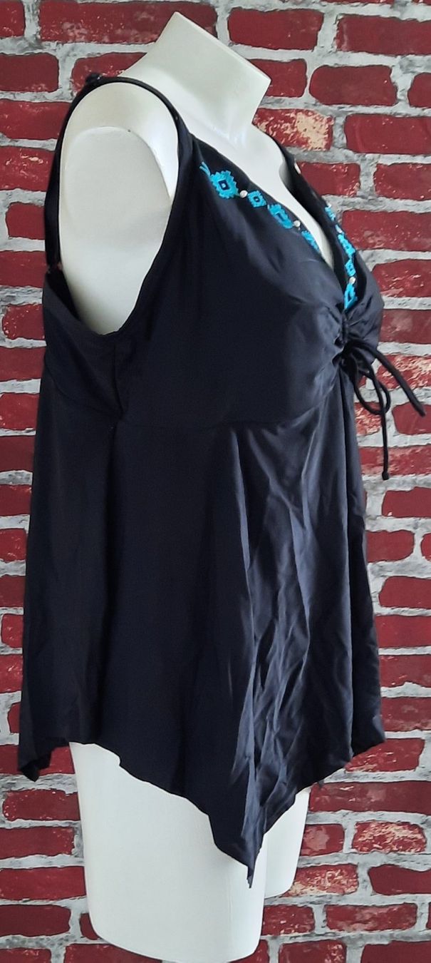 Costumi da bagno & Bikini: ULLA POPKEN Badekleid, Diamondmuster, Softcup Dunkelblau 54 – Usato da Seuzach venduto da VT-Collections2 3