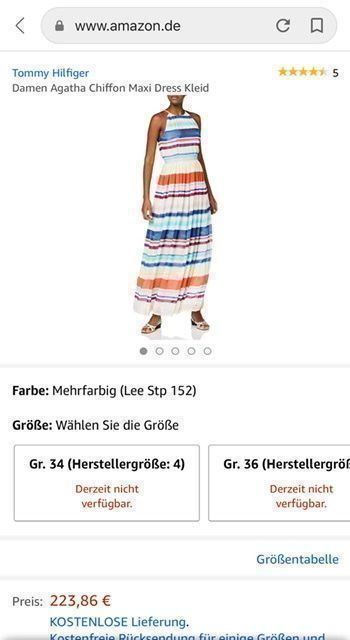 Tommy Hilfiger Vestiti: Neues Tommy Hilfiger Maxikleid – Nuovo e nell'imballaggio originale da Kreuzlingen venduto da shopaholicatheart_2 8