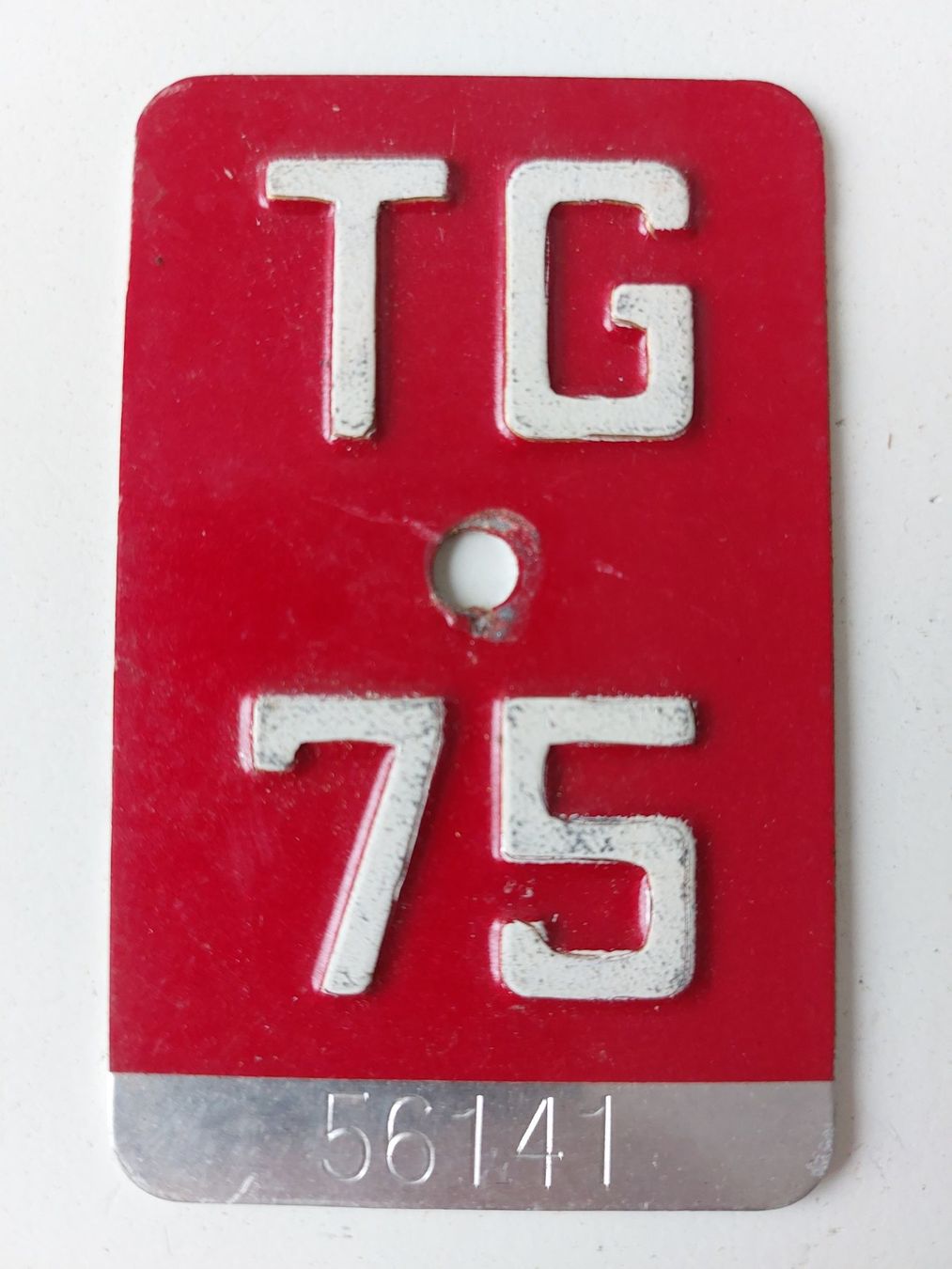 Sachs Insegne: Velonummer TG 75 plaque Velo – Usato da Schenkon venduto da Uhu007