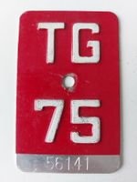 Velonummer TG 75 plaque Velo