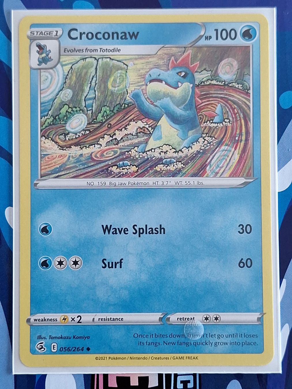 Pokémon Carte collezionabili: Croconaw - Fusion Strike - #Ord3 – Usato da Altstätten SG venduto da GGsGameshop