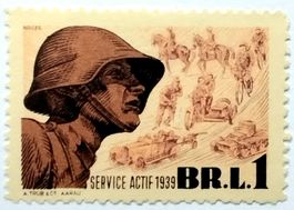 Soldatenmarke 2.WK, Leichte Brigade 1, gelb, Wi LTrp 4