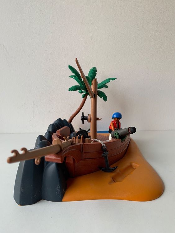 Playmobil Piratenschiff Wrack Insel Mit Kanone Pirat Kaufen Auf Ricardo
