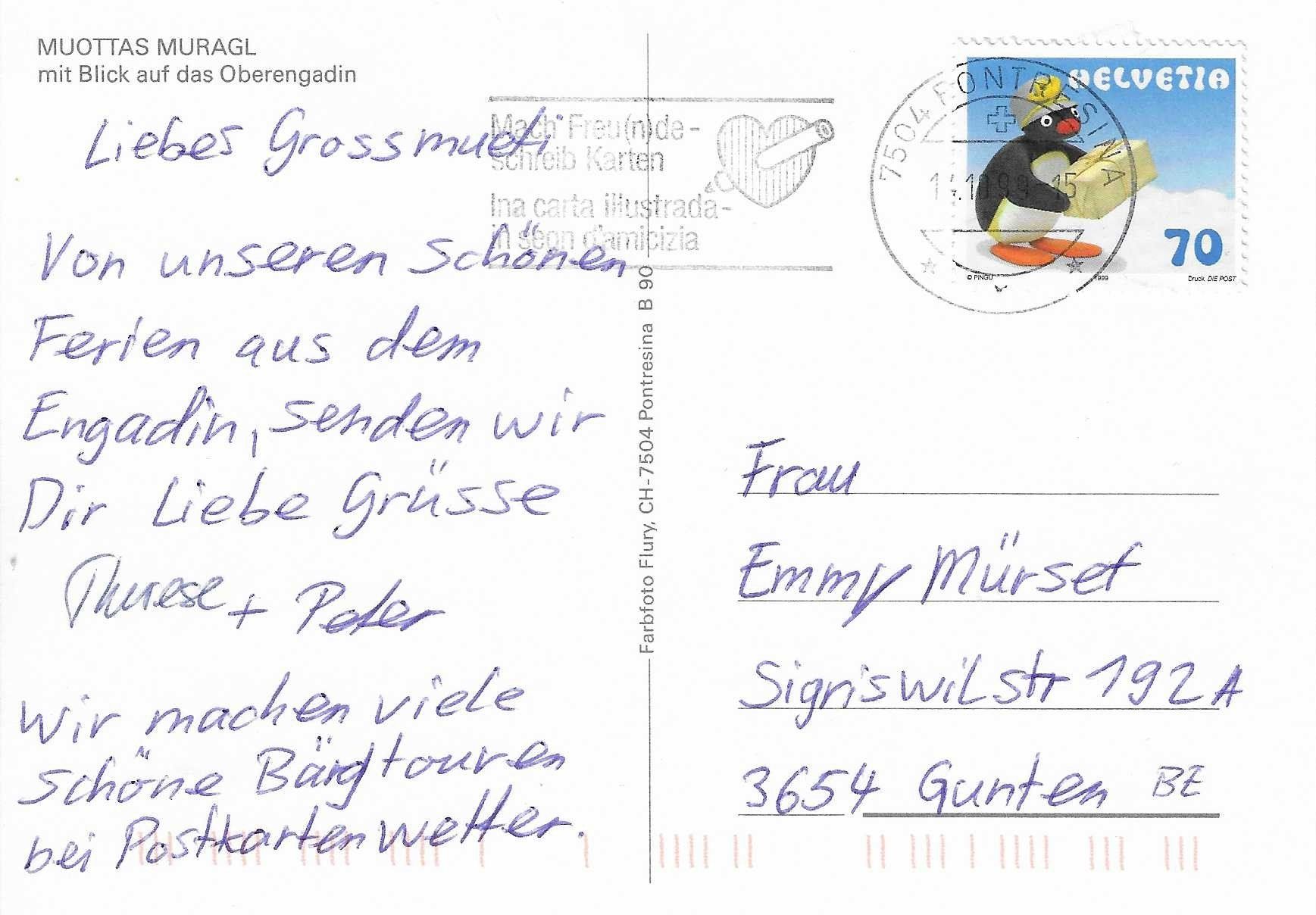Cartoline postali: Muottas Muragl GR – Usato da Rothrist venduto da Stranglehold 1