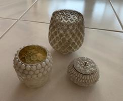 3x Windlichter