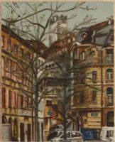 Neuchâtel - Tableau - Acrylique sur toile - 24 x 30cm