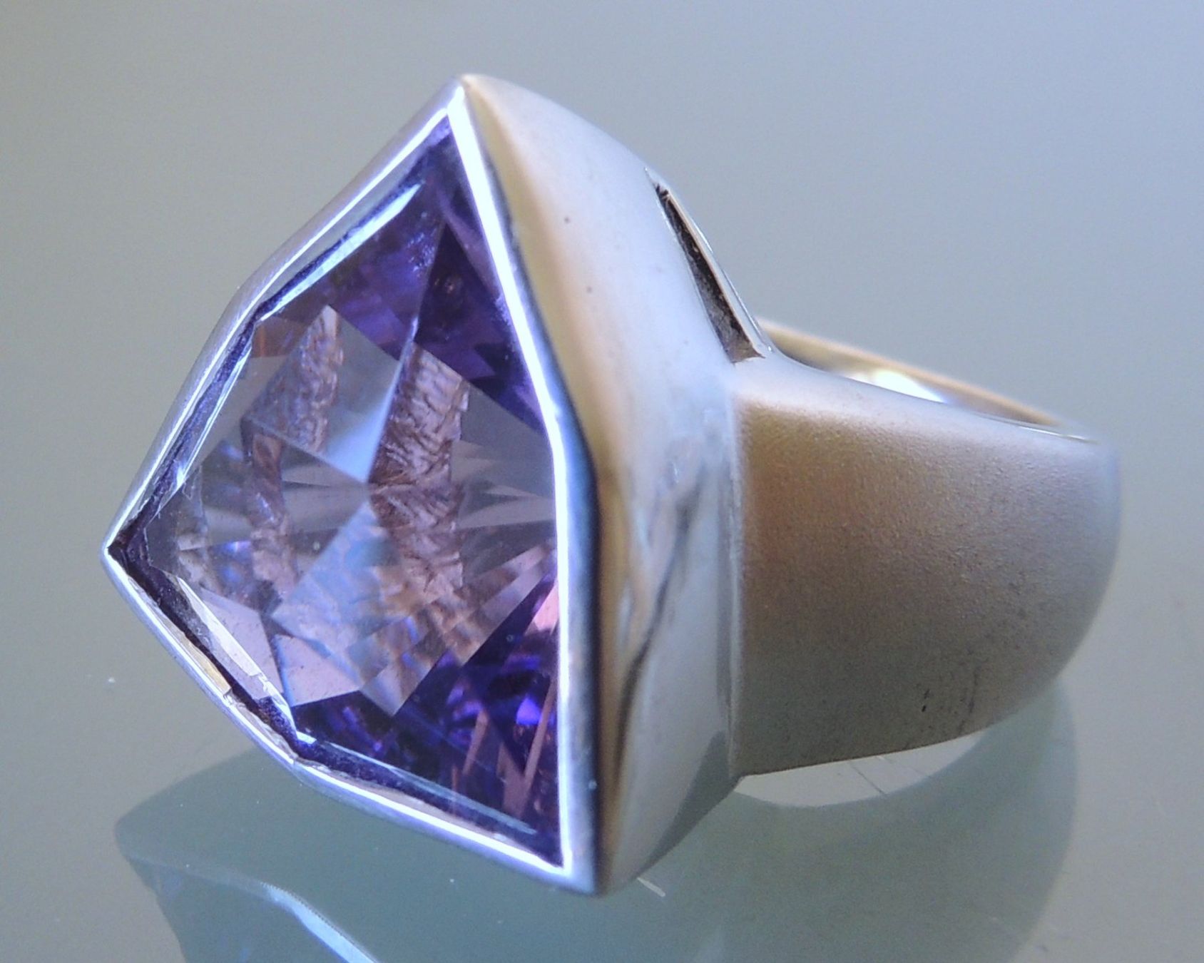 Ringe: Amethyst Silber 925 Statement Fingerring Gr. 56 – Gebraucht aus Waldenburg von schaller707 3