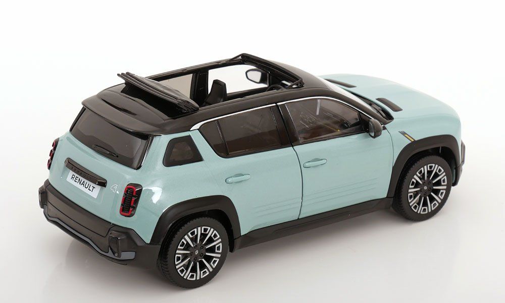 Renault Modellini d'auto: Renault 4 E-Tech seit 2025 hellgrün / schwarz mit Faltdach – Nuovo e nell'imballaggio originale da Gerlafingen venduto da espero88 1