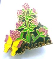 Pin RICOLA Blumen Gelber Schmetterling