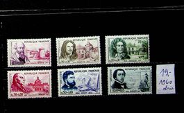FRANCE SÉRIE DE BEAUX TIMBRES NEUFS** 1960. COTE 19 €.  /U11