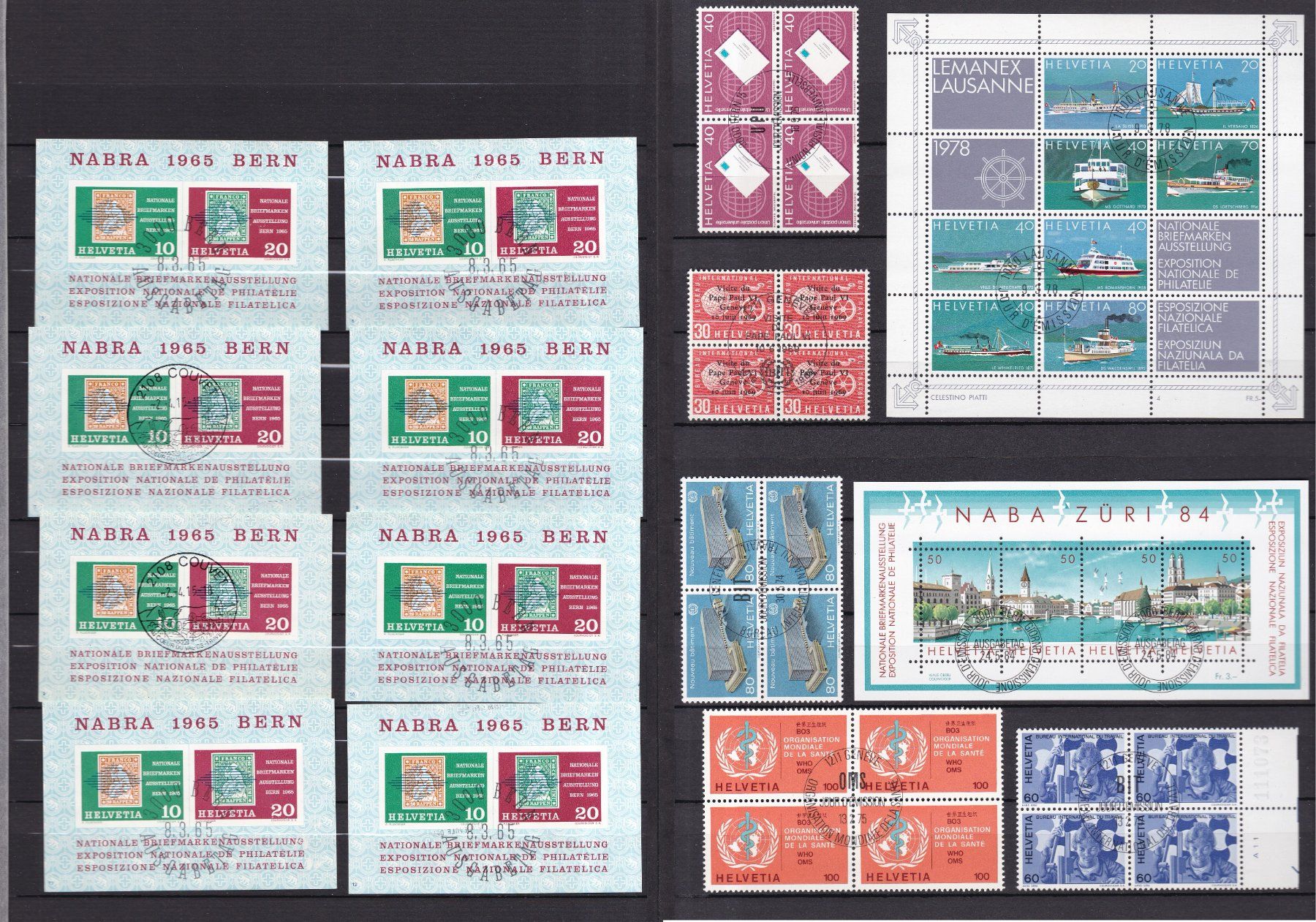 Tutti i francobolli: CH Briefmarkenalbum, viele Blocks – Usato da Münchwilen AG venduto da Nesar 2