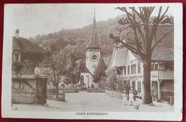Ober-Diessbach 1930, mit Bahnpoststempel