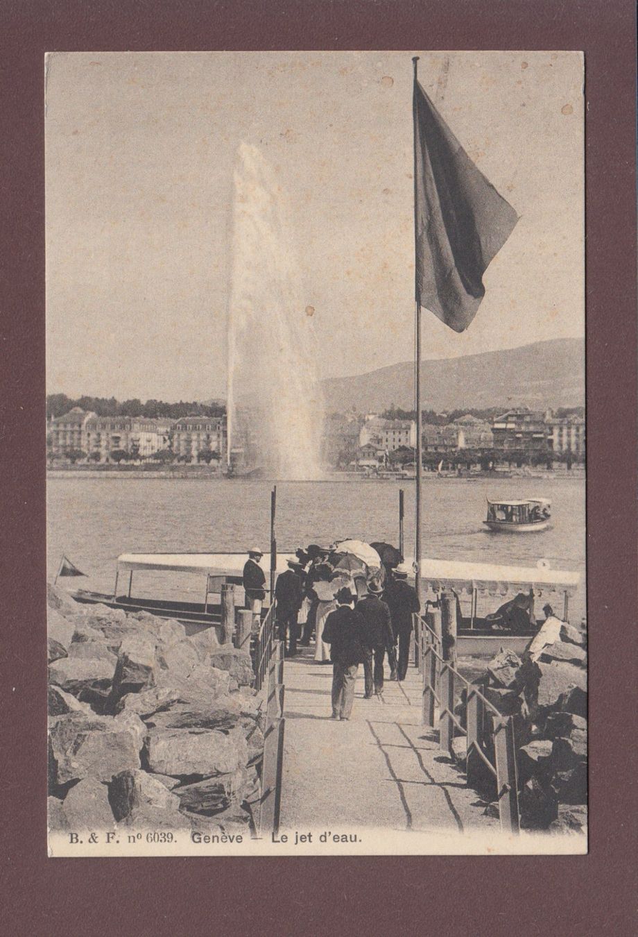 Cartoline postali: GENEVE - Embarcadère animé – Usato da Pully venduto da nicecards