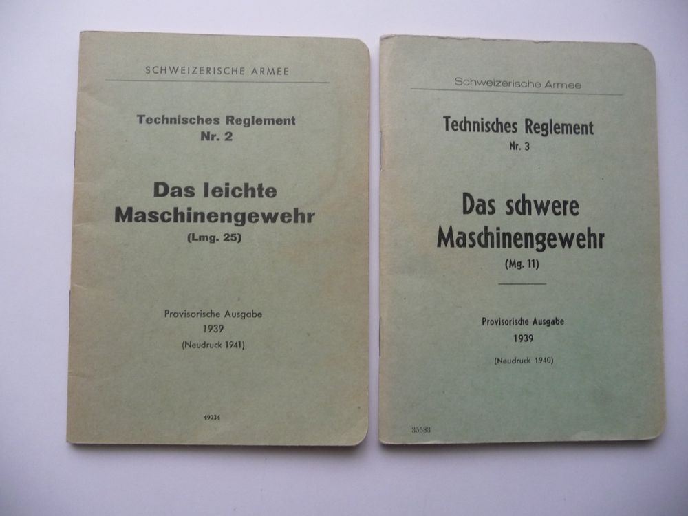 TECHNISCHES REGLEMENT NR. 2 & 3 DER SCHWEIZERISCHEN ARMEE | Kaufen auf ...