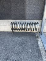 Portabici a spirale in metallo zincato