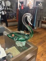 Original Murano Glas Schale „Schwan“ – Italien – Vintage