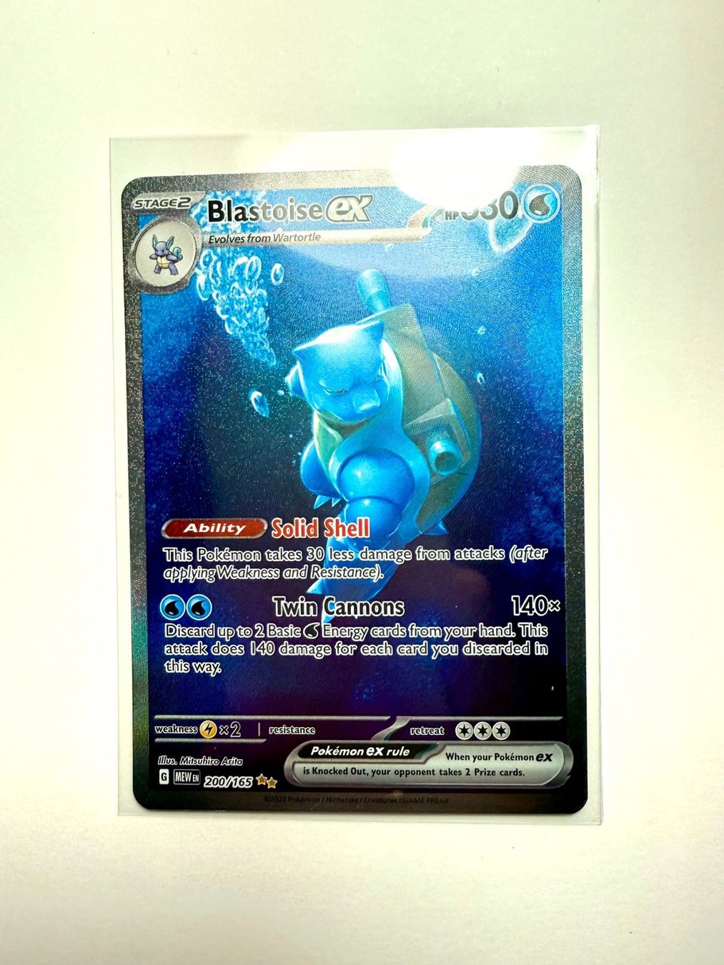 Pokémon Carte collezionabili: Pokemon MEW Blastoise ex 200/165 EN – Nuovo (secondo la descrizione) da Läufelfingen venduto da Seraphim13