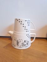 Théière + tasse chats