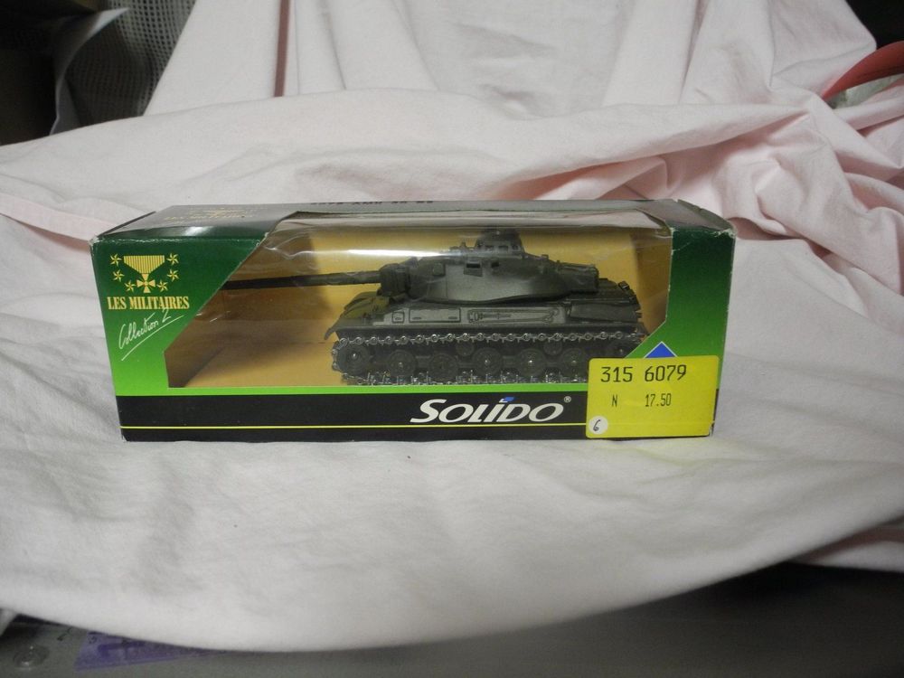 Solido Les Militaires Char Tank Panzer Amx 1390 Alsace + Boite Tbe