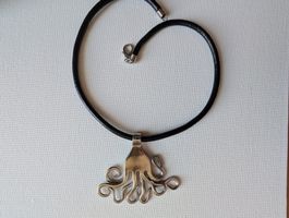 Oktopus-Halskette aus Vintage-Gabeln