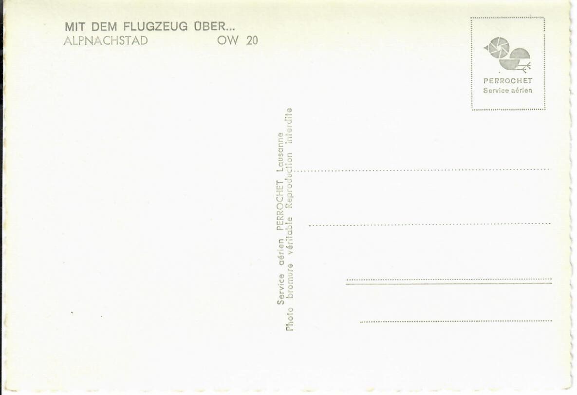 Cartoline postali: mit dem Flugzeug über Alpnachstad – Usato da Hochdorf venduto da Ziegel-16 1