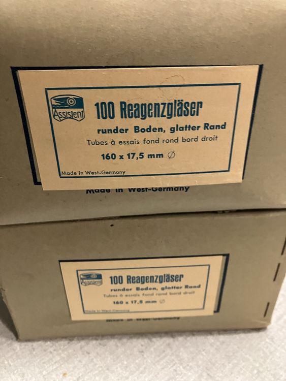 Reagenzgläser Set 12 Stück - Borosilikat Glas 20x120mm - Für Chemie Experimente & Labor