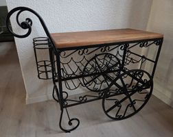 Eisen Servierboy, Servierwagen, Beistelltisch mit Räder