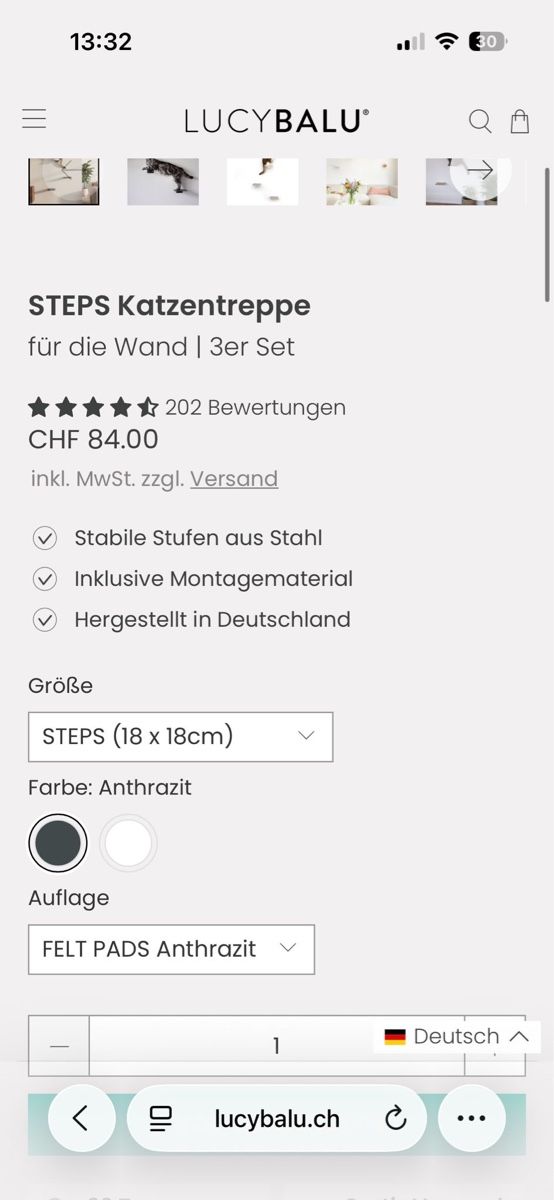 Scale: Katzentreppe Lucybalu 3er Set – Nuovo e nell'imballaggio originale da Wabern venduto da apple2024 3