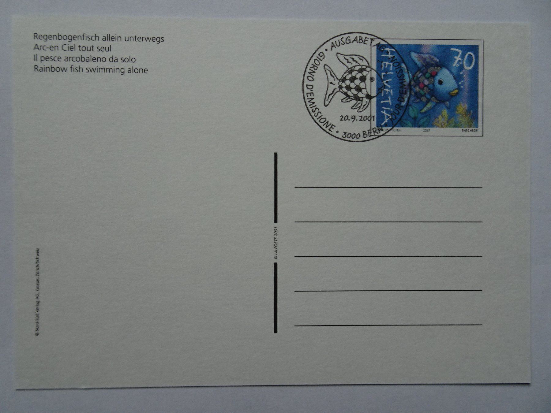 Tous les timbres: 2001**und* – Neuf (Voir description) à Aadorf par Chnorli-Furz 2