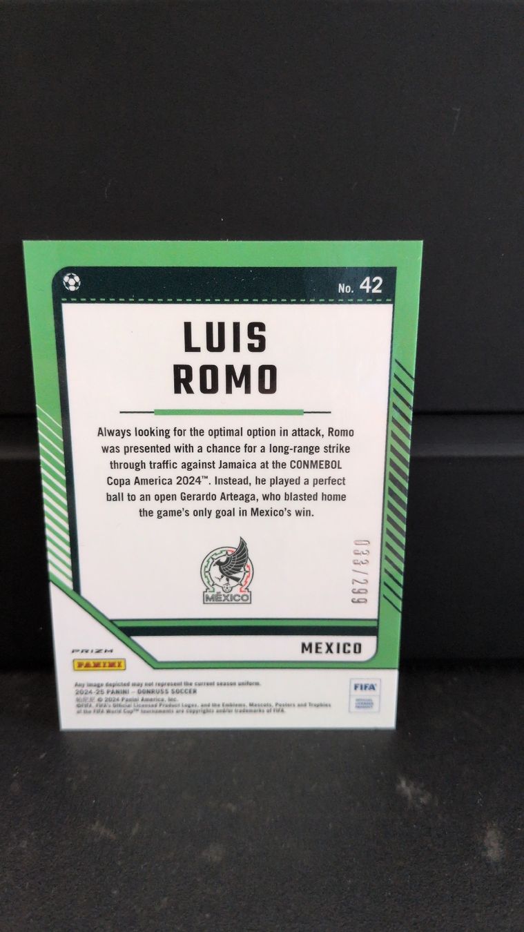 Panini Cartes à collectionner: Luis Romo Panini Optic Mexico /299 – Neuf (Voir description) à Riddes par marioCro16 1