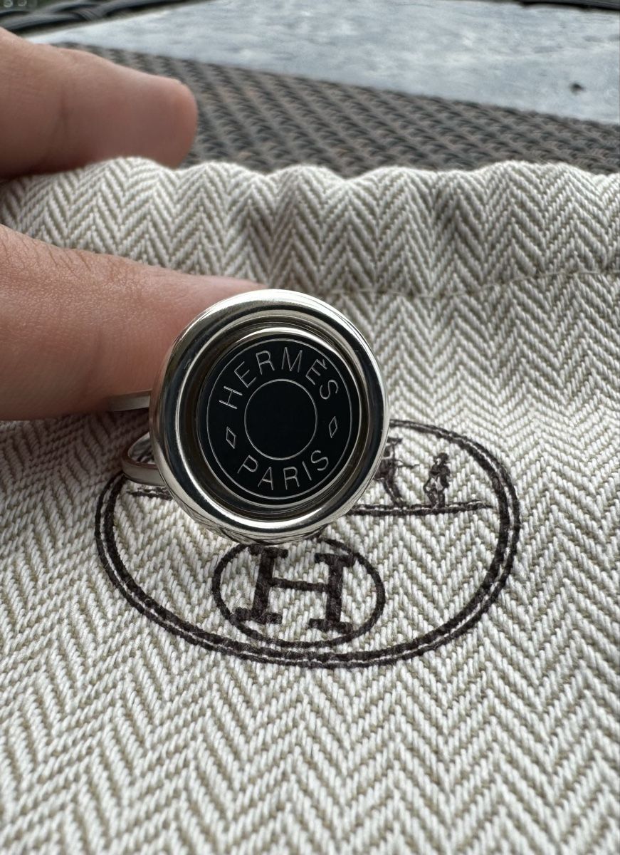 Hermès Anelli: Bague Clou de Selle Hermès acier - argent massif – Nuovo (secondo la descrizione) da Neuchatel venduto da mar_9blm 3