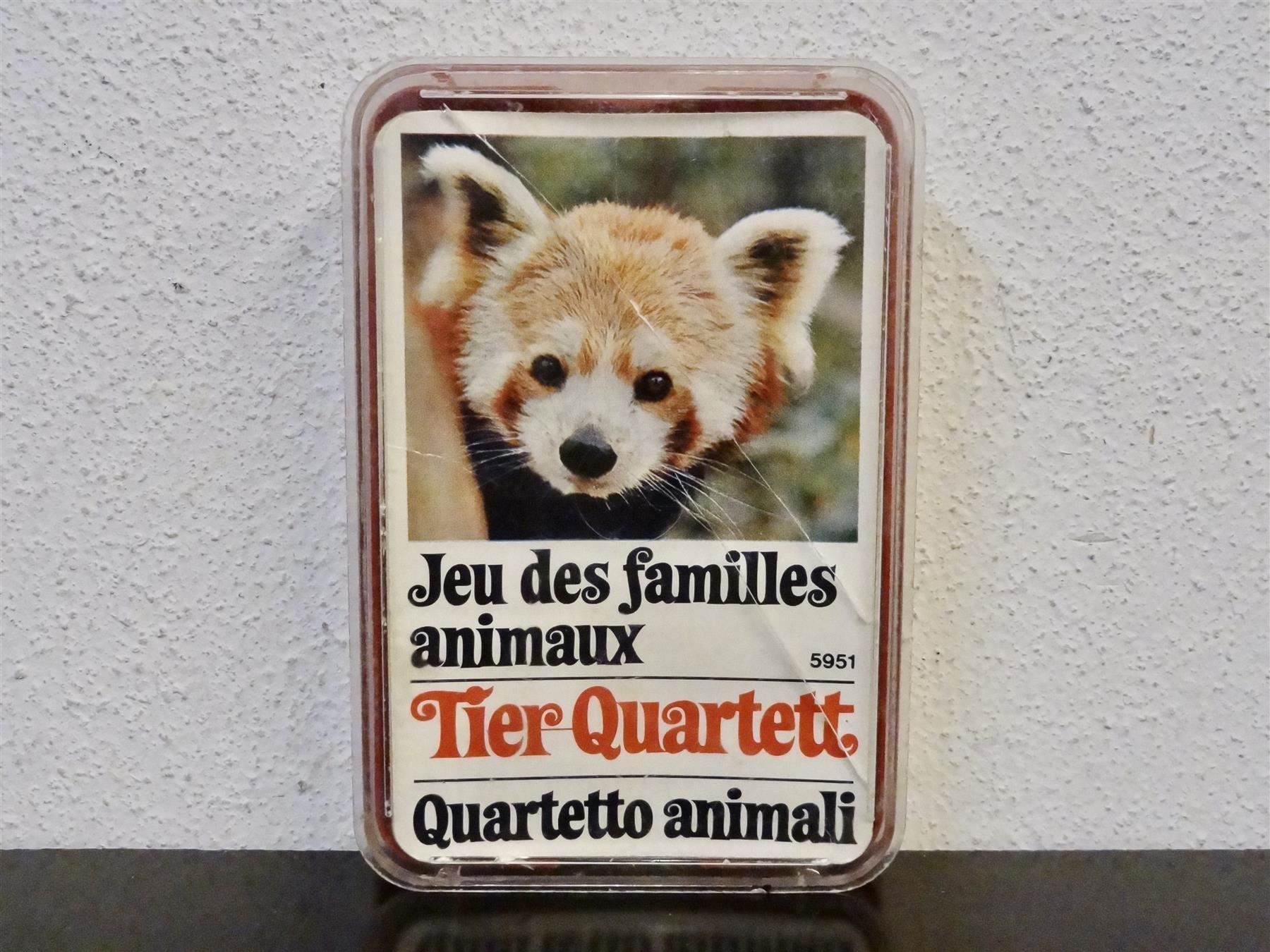 Giochi: schönes altes Quartett TIER-QUARTETT – Usato da Kerzers venduto da wisaundso