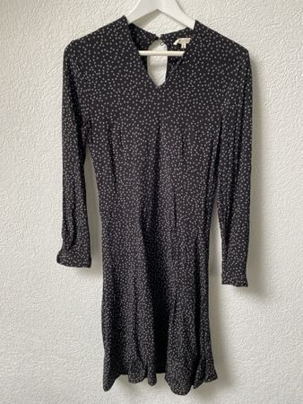 Herrlicher Damen Kleid schwarz-weiss Punkte Gr. S, 