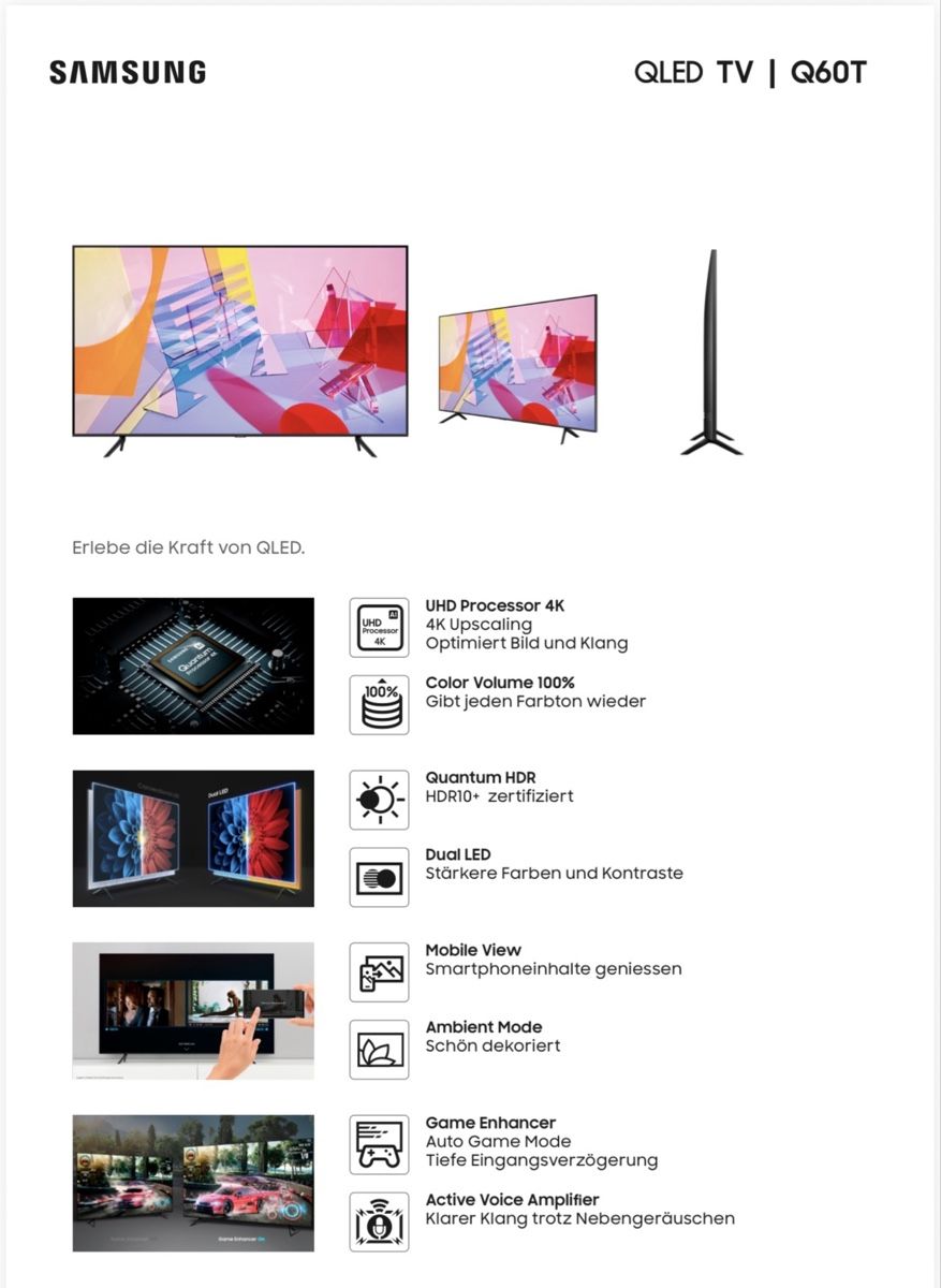 Fernseher: Samsung 65 Zoll QLED TV  – Gebraucht aus Birsfelden von PatrickAmacher27 3