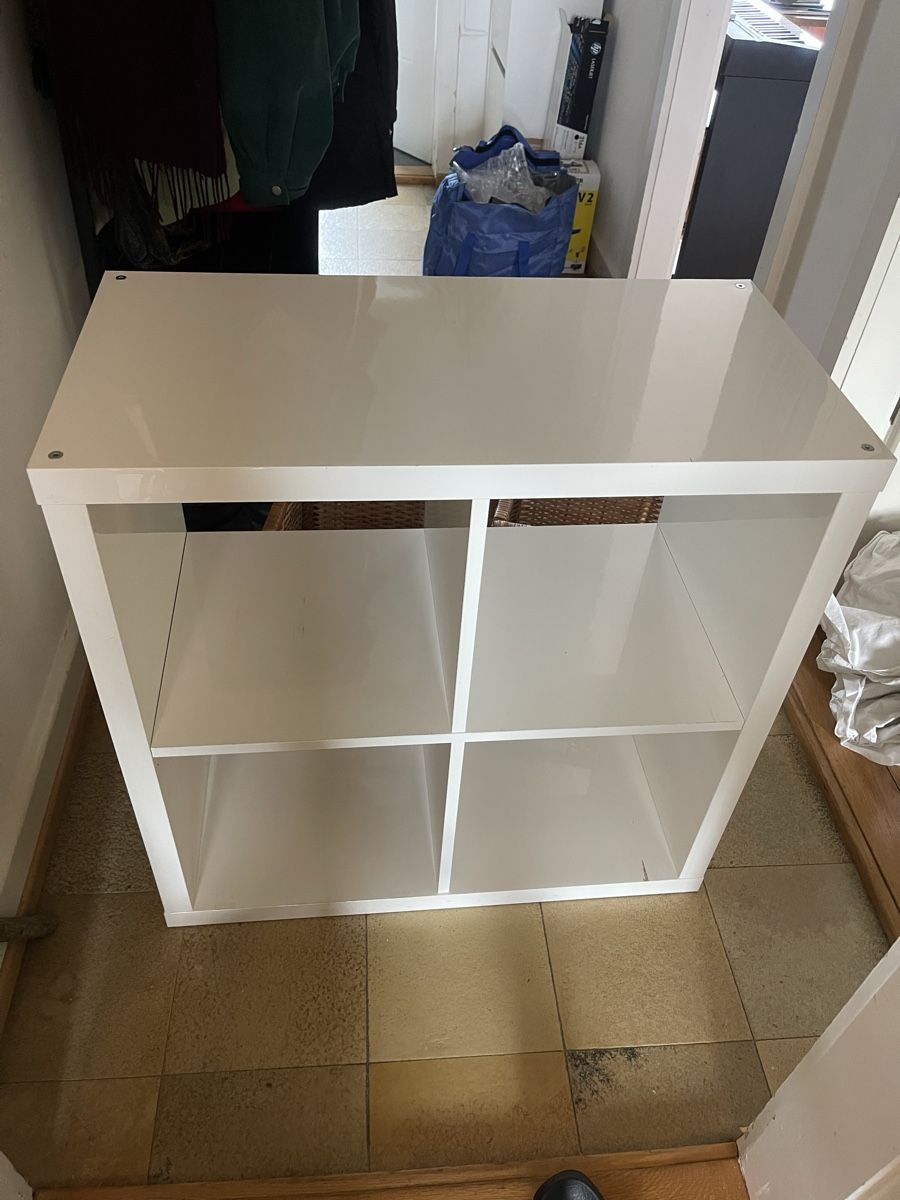 Ikea Scaffali: IKEA Calax Regal mit 3 Körben, beschichtetes weiss,gebraucht – Usato da Basel venduto da xensha 2