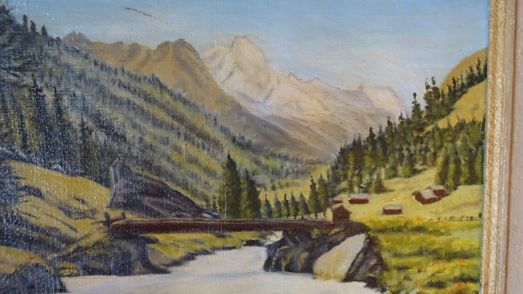 Dipinti: Gemälde Landschaft Zinal Wallis H. Meylan – Usato da Züberwangen venduto da Christine55 4
