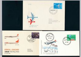 3 Flugpostbelege
