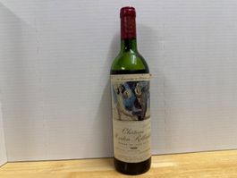 1 Flasche Chateau Mouton Rothschild 1973 Picasso Etikette...