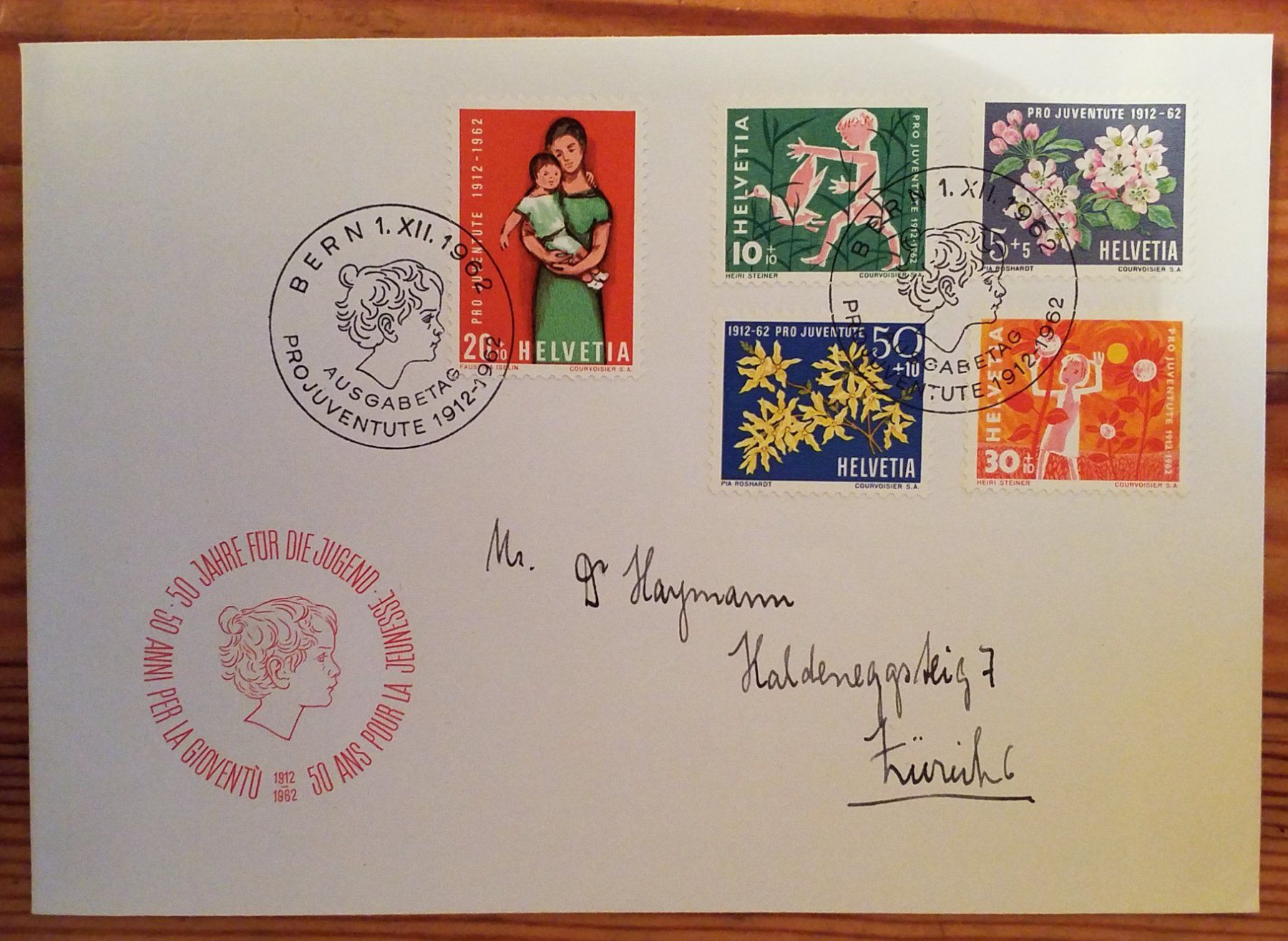 Tutti i francobolli: B252) 1962, Pro Juventute FDC Kt. 17.- – Nuovo (secondo la descrizione) da Baden venduto da Eggi
