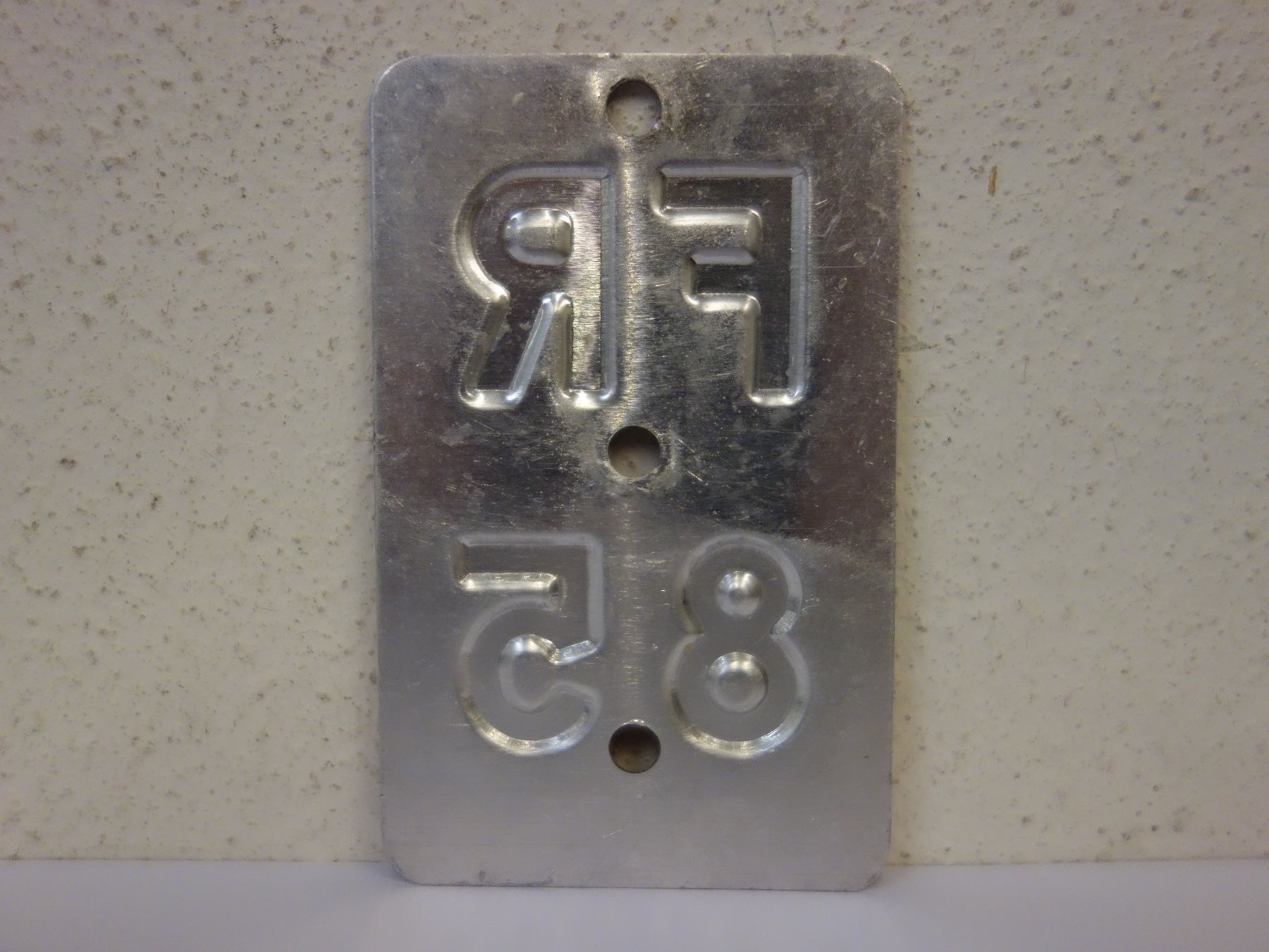 Schilder: FR 85 VELONUMMER - FAHRRADSCHILD – Gebraucht aus Kerzers von zimmergruen 1