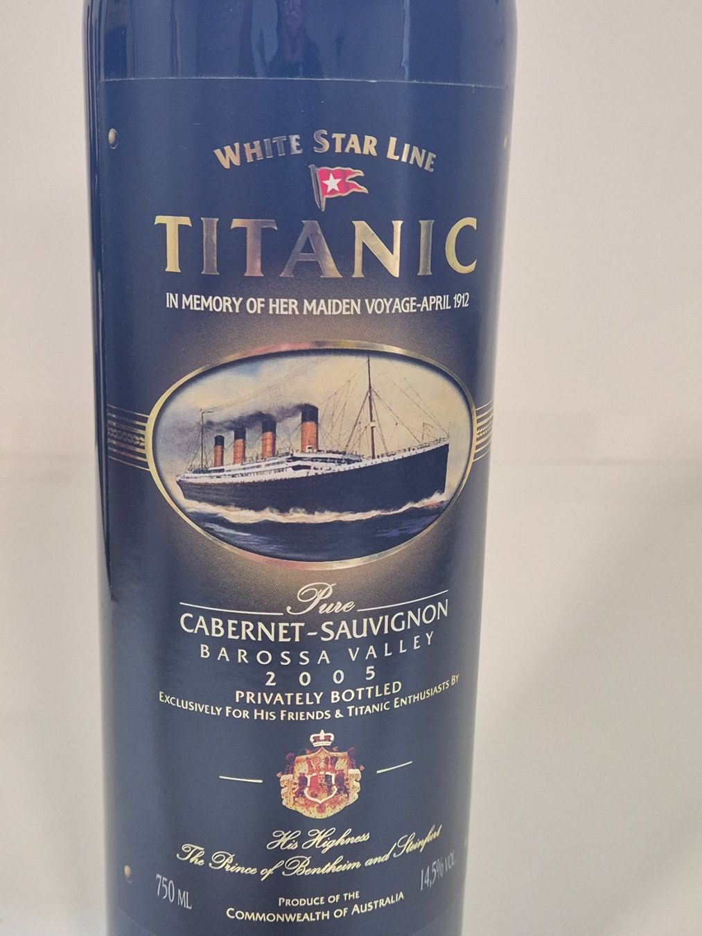 Vino: Titanic white star line Wein 2005 1x 750ml Privately Bottled – Nuovo (secondo la descrizione) da morgarten venduto da Nanusex