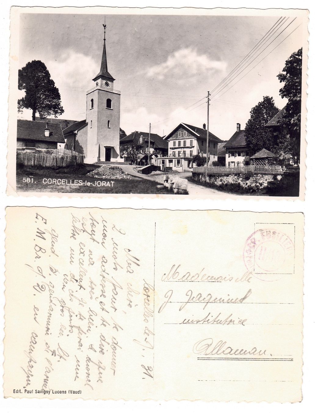 Ansichtskarten: Corcelles-le-Jorat – Gebraucht aus La Tour-de-Peilz von amjust