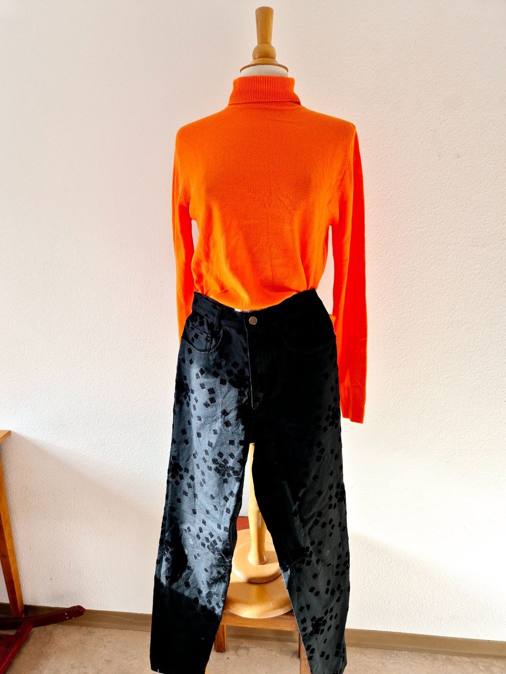 Maglioni & Felpe: PULLOVER COLLUSION ORANGE M L , TOP ZU JACKE BLAZER JEANS – Nuovo (secondo la descrizione) da Elsau venduto da the-colorful-side 5