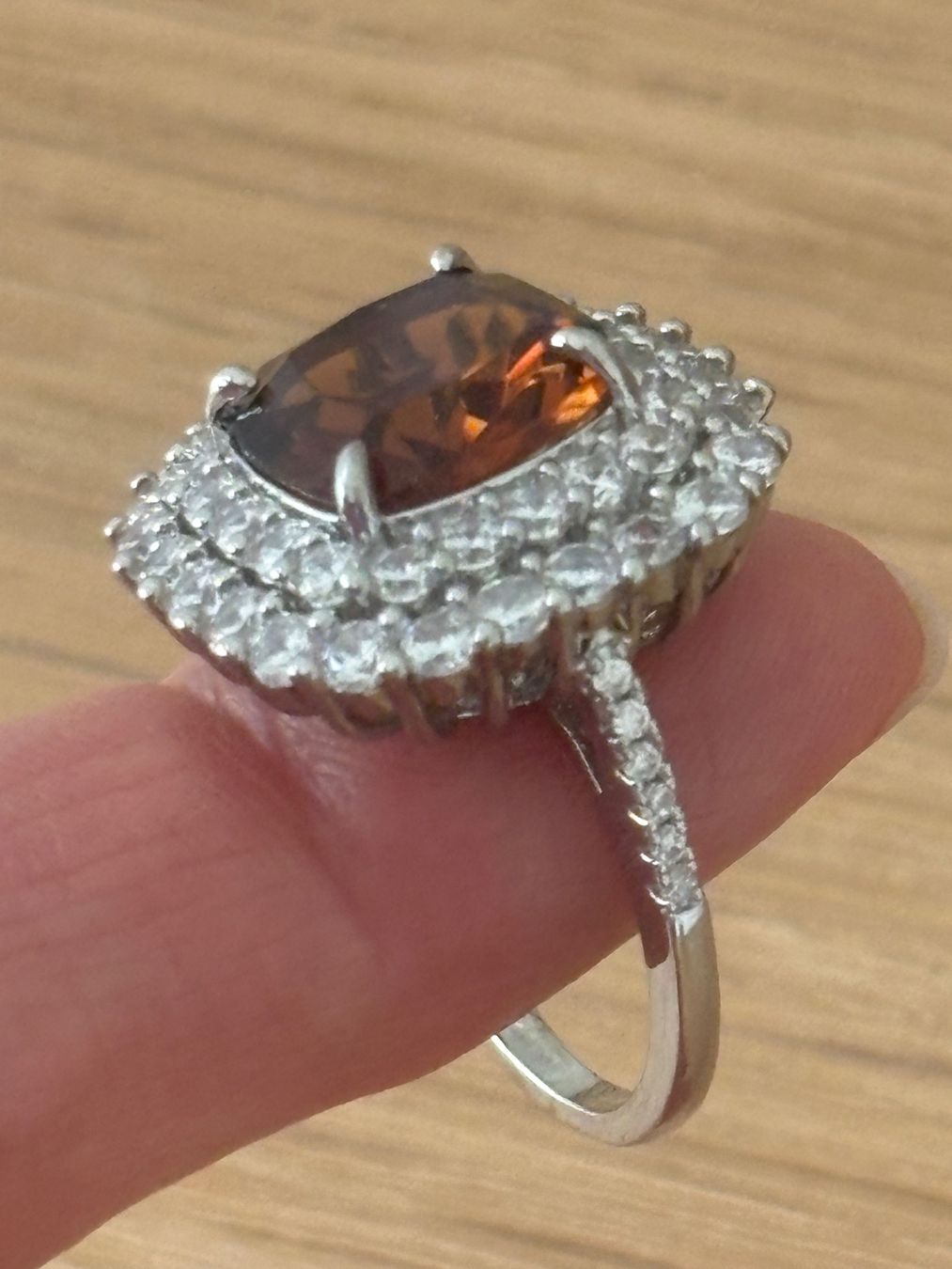 Ringe: Luxus Elegante Gr.19/9 Ring Farbe: Silber /Braun /Weisd – Neu (gemäss Beschreibung) aus Biel-Bienne von Roserosse13 2
