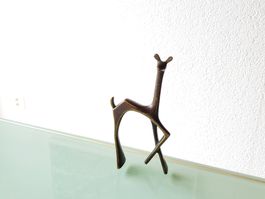 Jolie petite statuette design vintage en bronze 