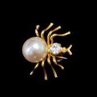 Mini broche araignée vintage – Années 1960