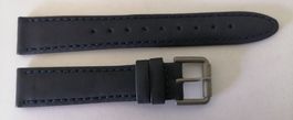 Bracelet en cuir bleu mat "Esprit" montre dame, 16 mm
