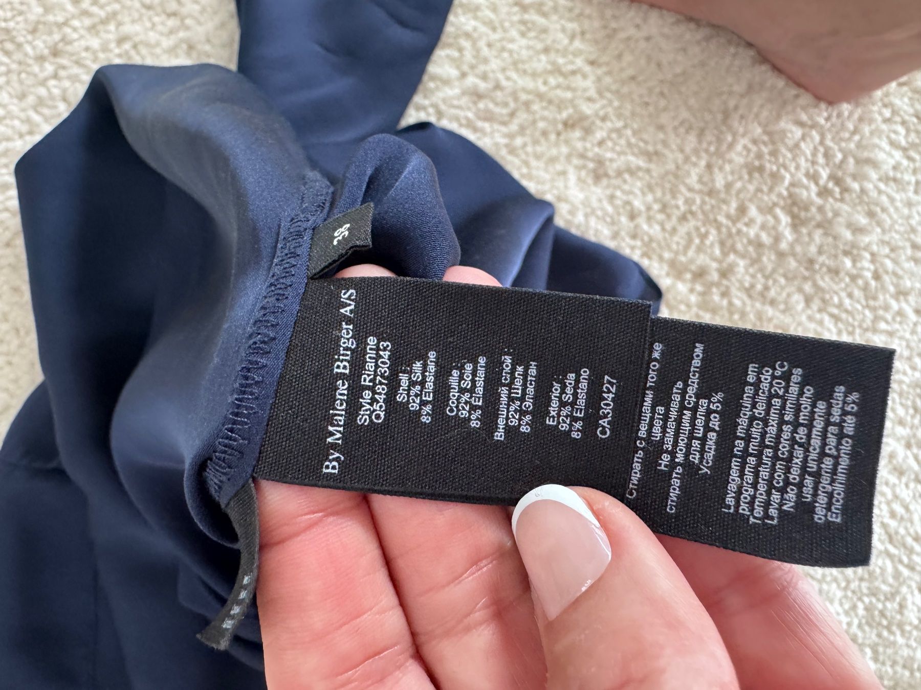 Max Mara Camicette: BY MARLENE BIRGER Bluse Tunic Seide DE38 – Usato da Zuerich venduto da Moochie 3