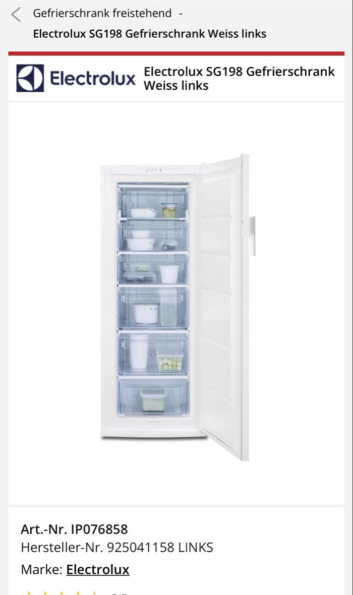 Electrolux Gefrierschrank: Gefrierschrank Electrolux SG198 – Gebraucht aus Zuchwil von Nik9093 3